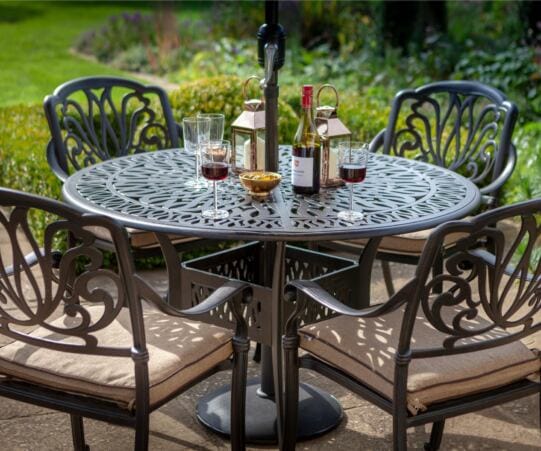 Garden FurnitureHartman Amalfi 4 Seat Round Set in Bronze4 Seats